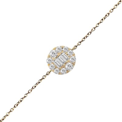 0.56 Karat Pırlanta Baget Bileklik - IDL Sertifikalı - Amor Pırlanta