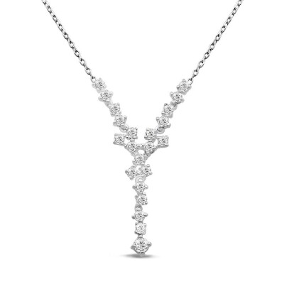 0.59 Karat Pırlanta Fantezi Kolye - IDL Sertifikalı - Amor Pırlanta