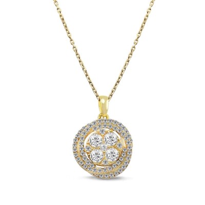 0.60 Karat Coronet Pırlanta Kolye - IDL Sertifikalı - Amor Pırlanta
