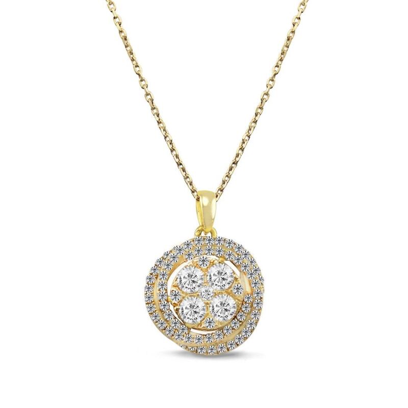 0.60 Karat Coronet Pırlanta Kolye - IDL Sertifikalı - 1