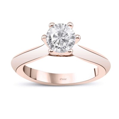 0.60 Karat Pırlanta Tektaş Yüzük -IDL Sertifikalı - Amor Pırlanta