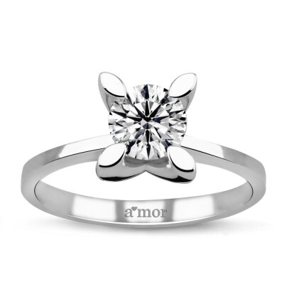 0.60 Karat Pırlanta Tektaş Yüzük - IDL Sertifikalı - Amor Pırlanta