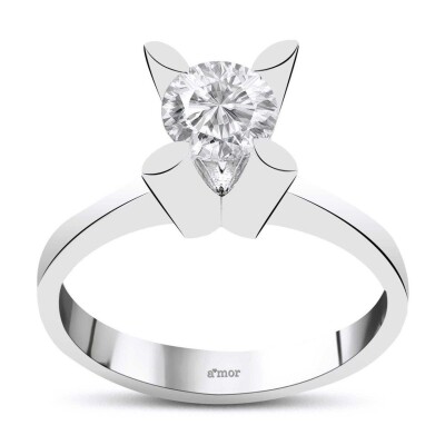 0.60 Karat Pırlanta Tektaş Yüzük - IDL Sertifikalı - Amor Pırlanta