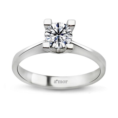 0.60 Karat Pırlanta Tektaş Yüzük -IDL Sertifikalı - Amor Pırlanta