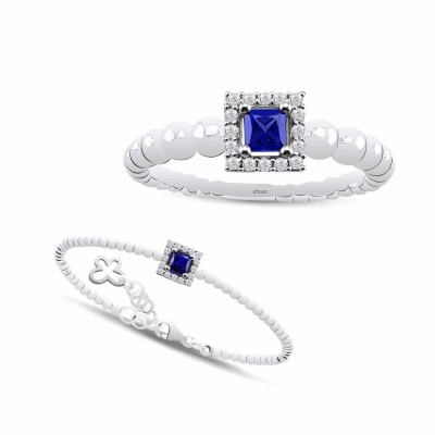 0.60 Karat Safir Pırlanta Set - IDL Sertifikalı - Amor Pırlanta
