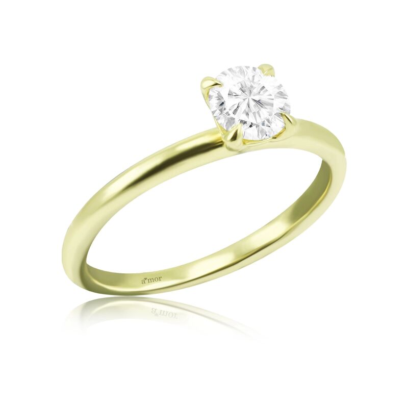 0.61 Karat Pırlanta Tektaş Yüzük -IDL Sertifikalı - 2