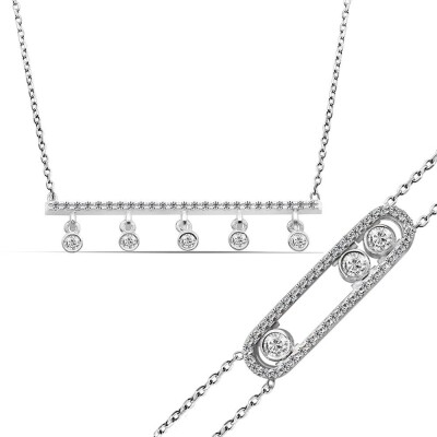 0.72 Karat Fantezi Pırlanta Set - IDL Sertifikalı - Amor Pırlanta