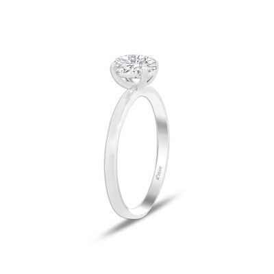 0.80 Karat Pırlanta Tektaş Oval Yüzük - GIA Sertifikalı - 2
