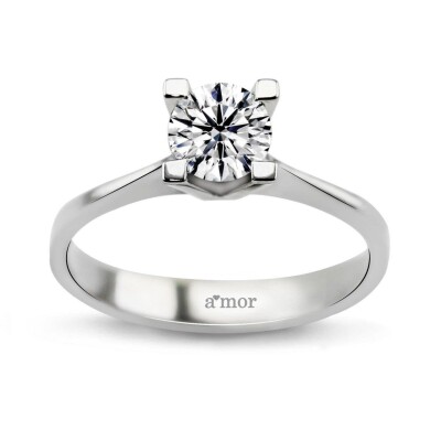 0.80 Karat Pırlanta Tektaş Yüzük - IDL Sertifikalı - Amor Pırlanta