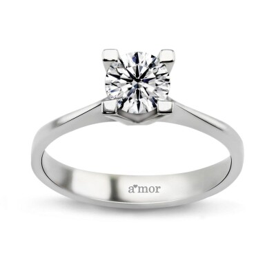 0.80 Karat Pırlanta Tektaş Yüzük - IDL Sertifikalı - Amor Pırlanta