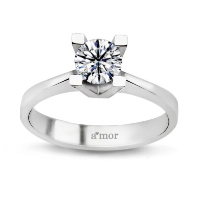 0.85 Karat Pırlanta Tektaş Yüzük - IDL Sertifikalı - Amor Pırlanta