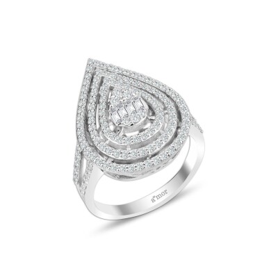 0.93 Karat Pırlanta Baget Yüzük - IDL Sertifikalı - Amor Pırlanta