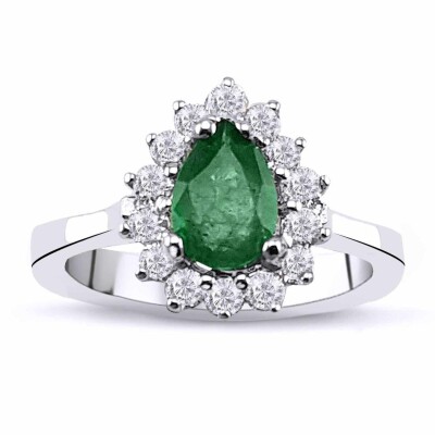 0.96 Karat Pırlanta Zümrüt Yüzük - IDL Sertifikalı - Amor Pırlanta