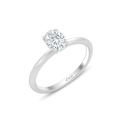 1.00 Karat Pırlanta Tektaş Oval Yüzük - GIA Sertifikalı - Amor Pırlanta
