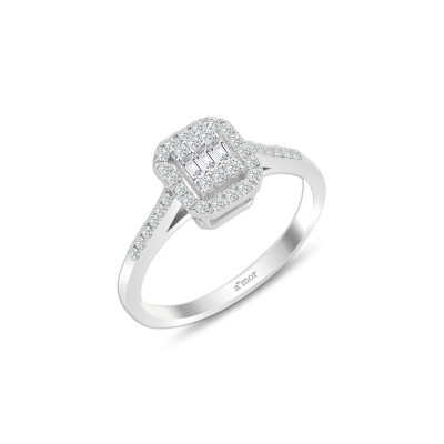 1.02 Karat Pırlanta Baget Yüzük - IDL Sertifikalı - Amor Pırlanta