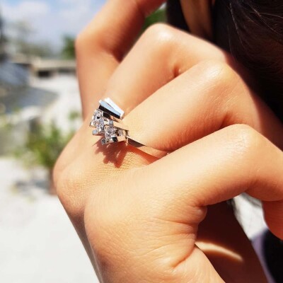 1.15 Karat Pırlanta Beştaş Yüzük - IDL Sertifikalı - 3