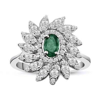 1.15 Karat Pırlanta Zümrüt Yüzük - IDL Sertifikalı - Amor Pırlanta