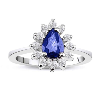 1.16 Karat Pırlanta Safir Yüzük - IDL Sertifikalı - Amor Pırlanta