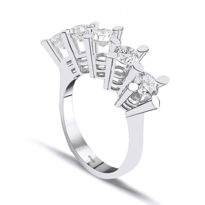 1.25 Karat Pırlanta Beştaş Yüzük - IDL Sertifikalı - 2