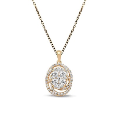 1.35 Karat Coronet Pırlanta Kolye - IDL Sertifikalı - Amor Pırlanta