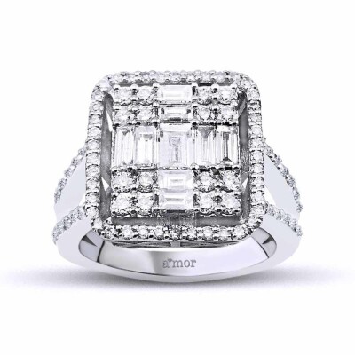 1.47 Karat Pırlanta Baget Yüzük - IDL Sertifikalı - Amor Pırlanta