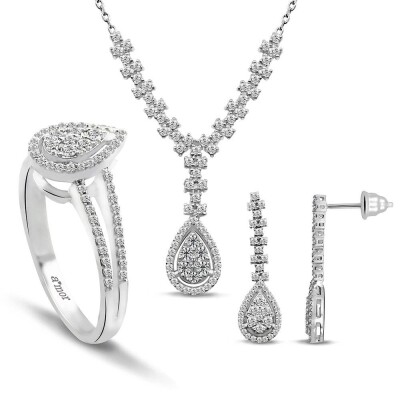 1.61 Karat Fantezi Pırlanta Set - IDL Sertifikalı - Amor Pırlanta