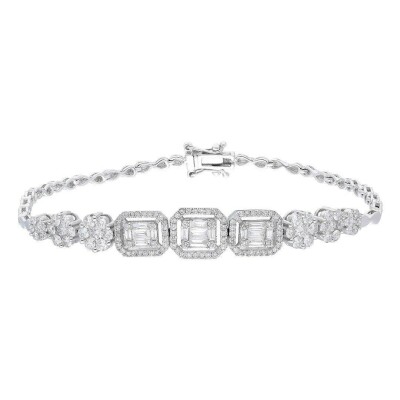 1.91 Karat Pırlanta Baget Bileklik - IDL Sertifikalı - Amor Pırlanta