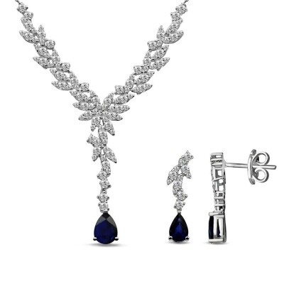 3.24 Karat Safir Pırlanta Set - IDL Sertifikalı - Amor Pırlanta