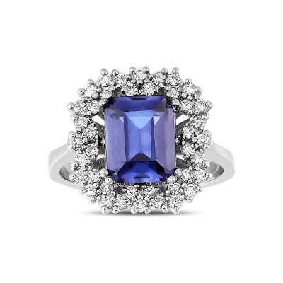 3.35 Karat Pırlanta Safir Yüzük - IDL Sertifikalı - Amor Pırlanta