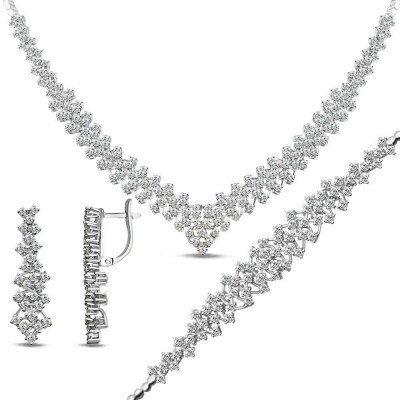 5.55 Karat Pırlanta Gerdanlık Fantezi Set - IDL Sertifikalı - Amor Pırlanta
